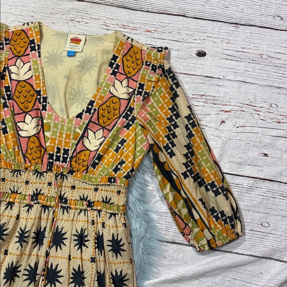 Farm Rio x Anthropologie Resort Tropical Sunshine V-Neck Maxi Dress - Picture 8 of 11